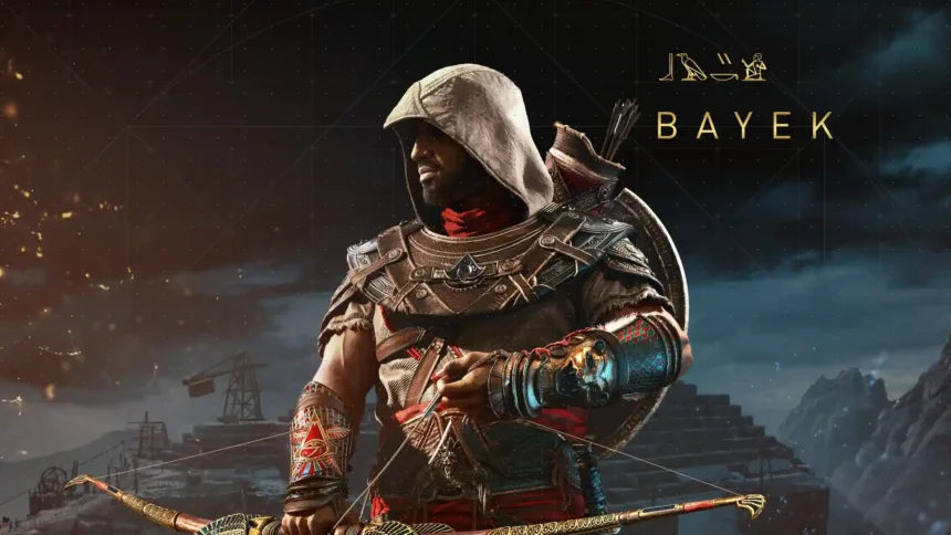 bayek assassins creed origins warrior egypt hooded hero 8k wallpaper
