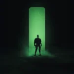 minimal captain america inspired abstract cinematic design wallpaper