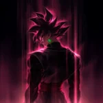 goku black glowing dark aura ultimate power anime dragon ball character wallpaper
