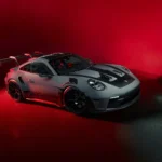 porsche 911 gt3 rs red studio lighting supercar side view performance car wallpaper