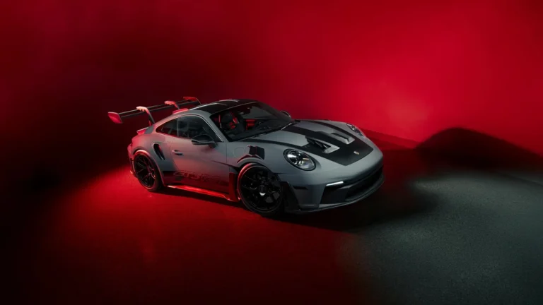 porsche 911 gt3 rs red studio lighting supercar side view performance car wallpaper