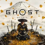 ghost of yotei samurai fallen leaves warrior kneeling swords autumn mountain cinematic scene uhd wallpaper