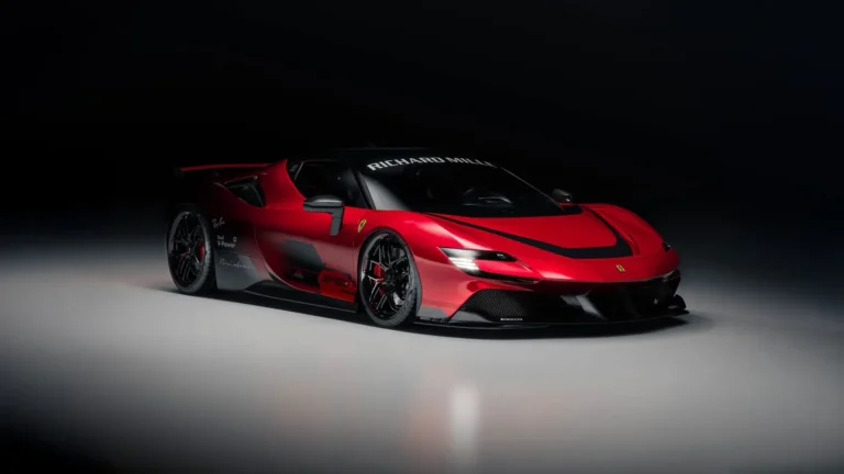 Ferrari SF90 Stradale Racing Edition red hybrid supercar with aggressive aerodynamic styling wallpaper