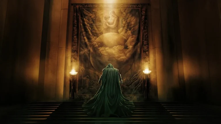 Doctor Doom standing before the Throne of Destiny Marvel UHD wallpaper