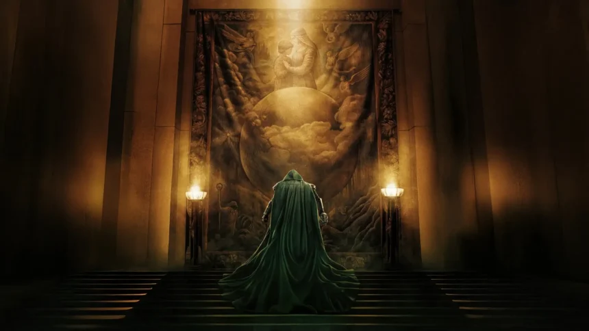 Doctor Doom standing before the Throne of Destiny Marvel UHD wallpaper