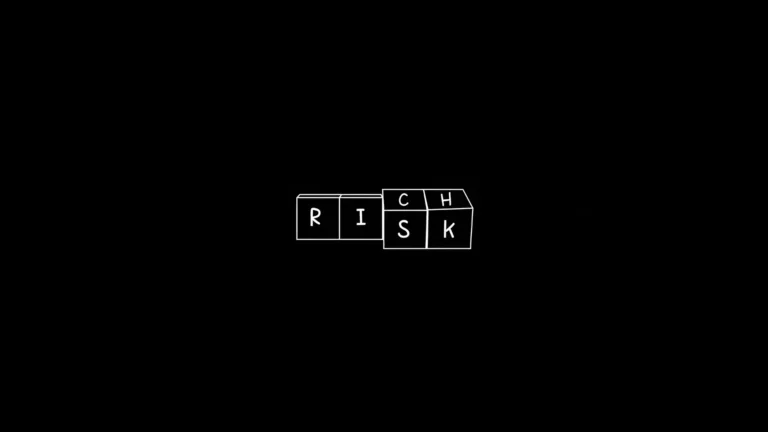 Take the Risk Get Rich minimalist motivational quote UHD wallpaper
