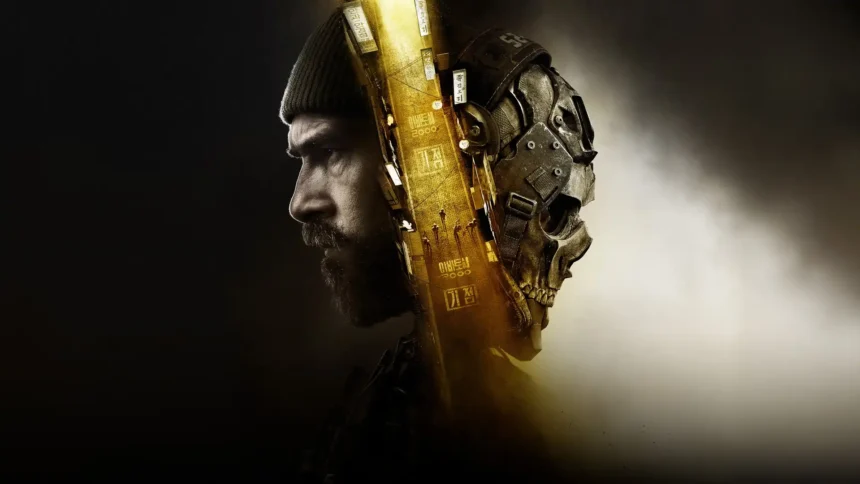 Call of Duty Modern Warfare 4 Art featuring Captain Price in a dark tactical beanie alongside Ghost's iconic skull mask, glowing golden military details, and cinematic shadows wallpaper.